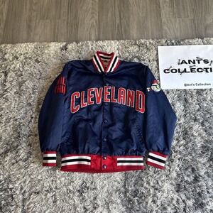 Major League Cleveland Indians Rick Vaughn Wild Thing MLB Jacket Men's Size XL